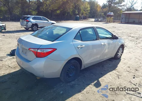 2014 Toyota Corolla L z USA, uszkodzony, nr VIN 2T1BURHE1EC185710